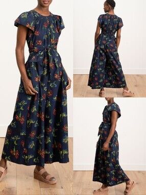 Ulla Johnson Fits S/M Coralie Wide Leg Oversized jumpsuit Sz 2 Cotton *No Belt